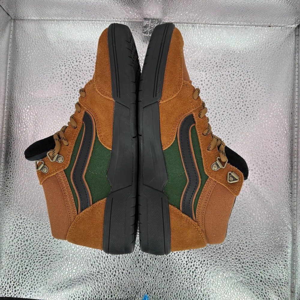 Vans Wayvee Skate Shoes Mens 6 Brown Green Black Suede Mid Top Sneakers 721356 - Picture 5 of 7